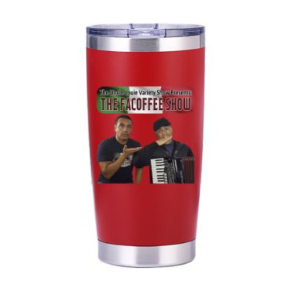 Picture of The Facoffee Show Italian Flag Red Stainless Steel Tumbler