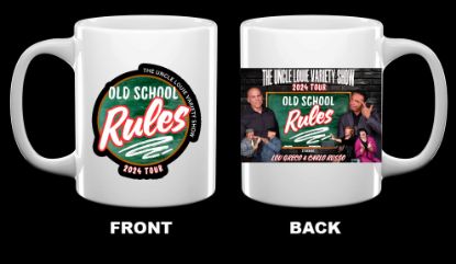 Picture of 2024 Tour Old School Rules White Ceramic Mug